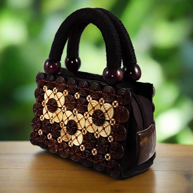 Women Handbag Eco-Friendly Coconut Shell - Fashion Meets Sustainability in Every Stitch