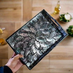Elevate Your Kitchen with Elegant Abalone Shell Trays - Crafted Beauty for the Modern Home