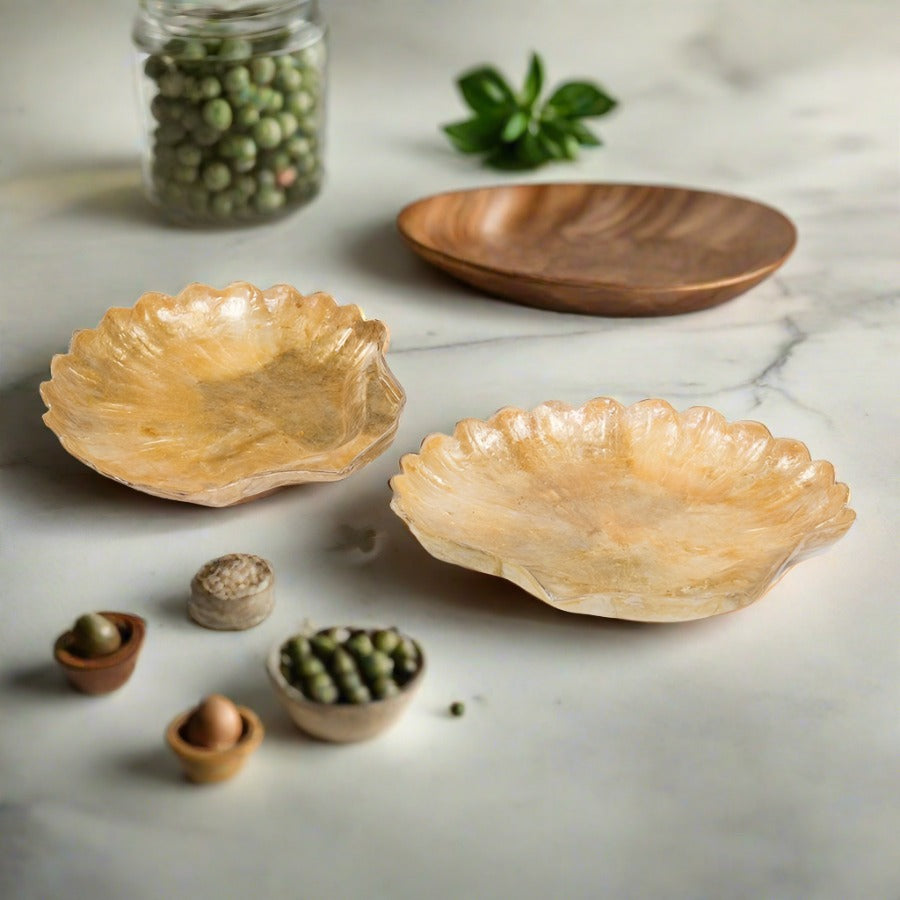 Elegant Shell Art Plates - Luxury Meets Nature in Every Piece