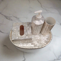 One Set Luxurious Shell Bathroom Accessories