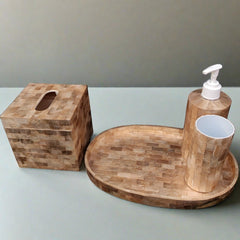 Soap Dispenser Bathroom Set - Luxurious Handcrafted Bathroom Accessories for the Discerning Woman