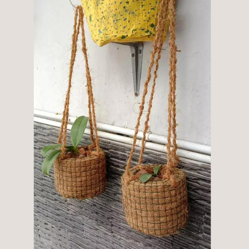 10 (pcs) Hanging Planter Pot - Coconut Coir Pot Diameter 14 cm