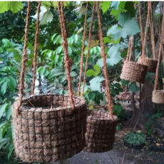 10 (pcs) Hanging Planter Pot - Coconut Coir Pot Diameter 14 cm