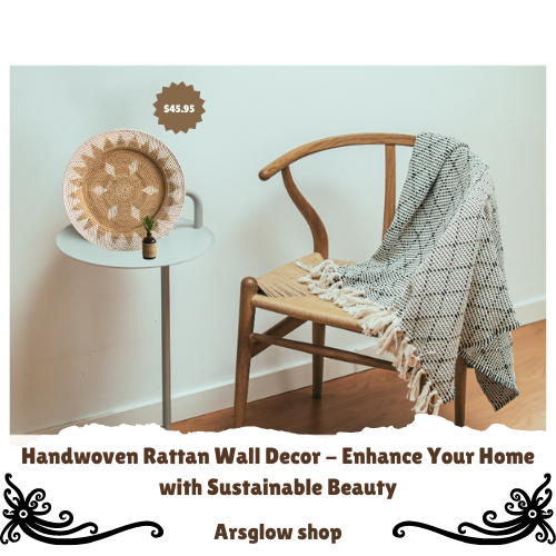 Handwoven Rattan Wall Decor - Enhance Your Home with Sustainable Beauty