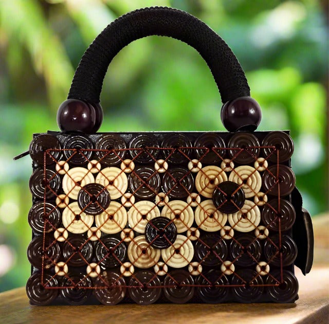 Women Handbag Eco-Friendly Coconut Shell - Fashion Meets Sustainability in Every Stitch