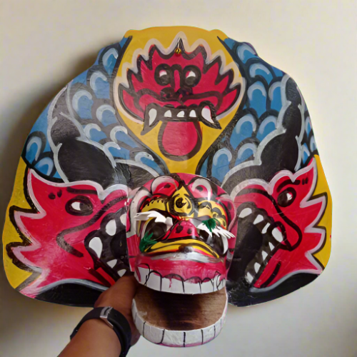 Traditional Barongan Toy – Exotic and Unique Wall Accessory from Indonesia