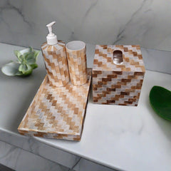 Luxurious Mother of Pearl Bathroom Set