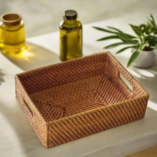 Eco-Friendly Rattan Tray - Sustainable Elegance for Everyday Use